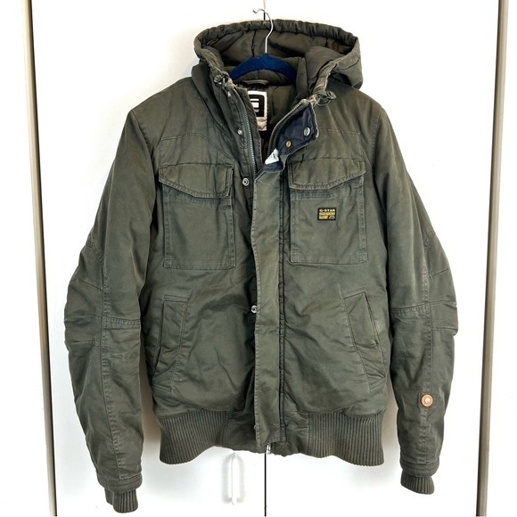 GStar Jackets & Coats Gstar Raw Mfd Field Hooded Bomber Jacket